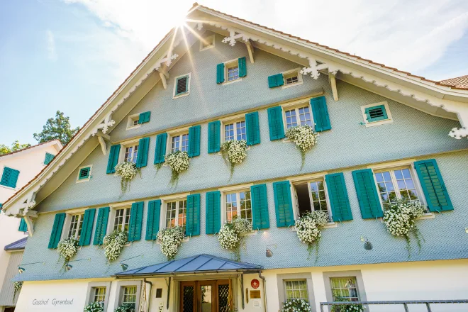 Blick auf den Gasthof Gyrenbad in Turbenthal